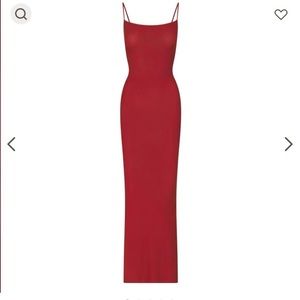 SKIMS soft lounge dress in brick
